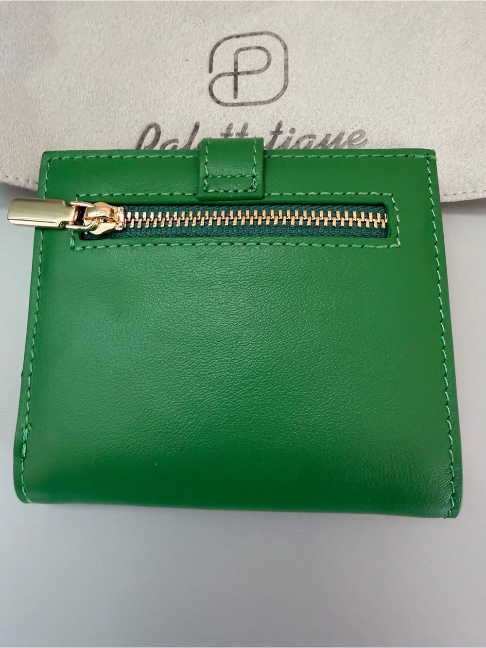 Palettetique Green Leather Card Wallet - Picture 3 of 6